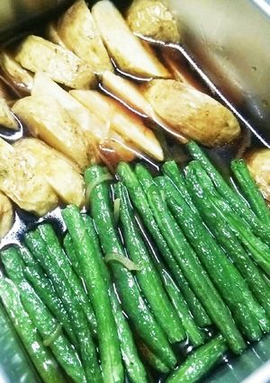 いんげんとじゃがいもの揚げびたし-レシピのメイン写真
