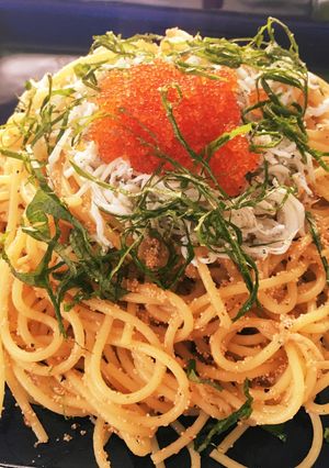 魚卵たっぷり贅沢和風パスタ-レシピのメイン写真
