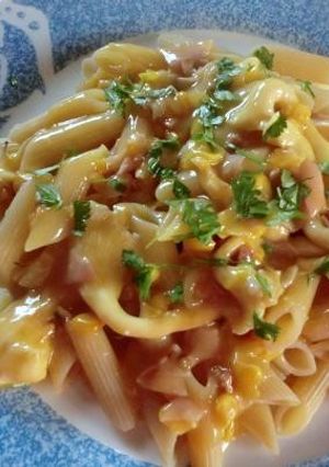 コーンスープで作る簡単パスタ-レシピのメイン写真