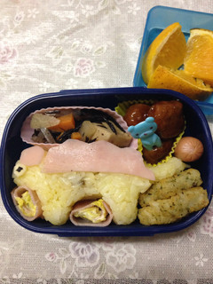 恐竜♫アンキロサウルスのお弁当①-レシピのメイン写真