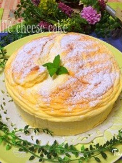 簡単ふわしゅわスフレチーズケーキ-レシピのメイン写真