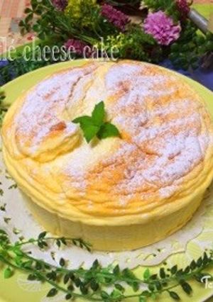 簡単ふわしゅわスフレチーズケーキ-レシピのメイン写真