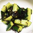 きゅうりと塩昆布の和え物