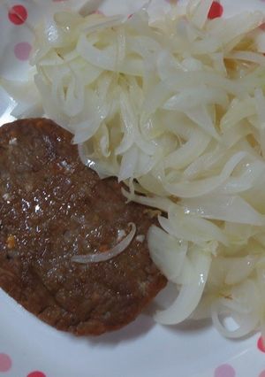 マルシンハンバーグと小玉ねぎだけ♪-レシピのメイン写真