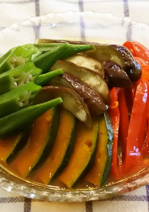 時短＆作り置き❀　夏野菜の 揚げ浸し風❀-レシピのメイン写真