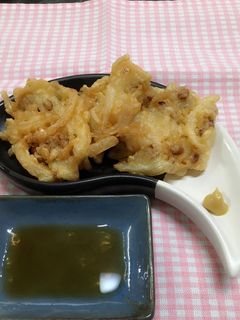 納豆と玉ねぎのかき揚げ♪納豆好きさんに♪-レシピのメイン写真
