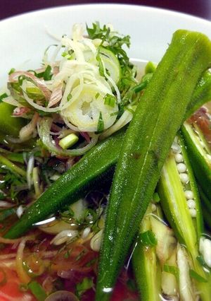 ひんやり美味！オクラの煮びたし薬味のっけ-レシピのメイン写真