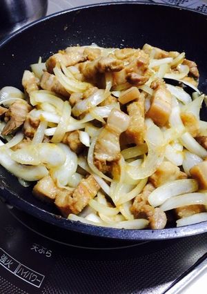 簡単！適当！豚バラブロック炒め-レシピのメイン写真