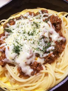 残ったカレーで!スキレットパスタ♪-レシピのメイン写真