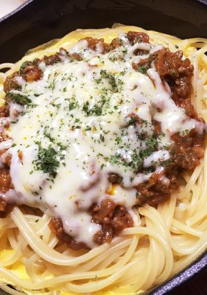 残ったカレーで！スキレットパスタ♪-レシピのメイン写真