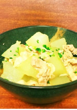 簡単☆材料3つの冬瓜と豚肉のとろとろ煮-レシピのメイン写真