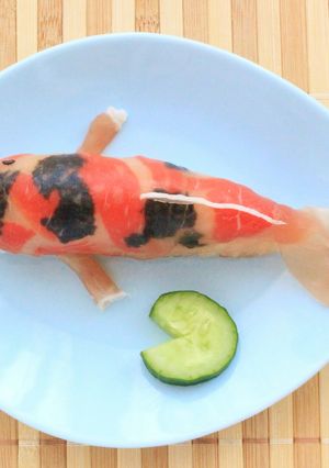 生ハム錦鯉★ニシキゴイ★サラダ＆おにぎり-レシピのメイン写真