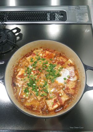 キムチと厚揚げの煮物-レシピのメイン写真