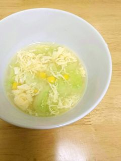 コーンと夏瓜のスープ-レシピのメイン写真