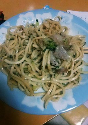 簡単 豚肉の大葉入り焼きうどん-レシピのメイン写真