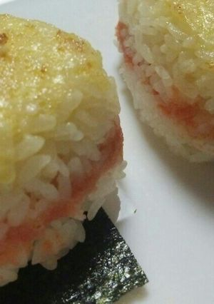 明太子入りマヨ焼きおにぎり♪-レシピのメイン写真
