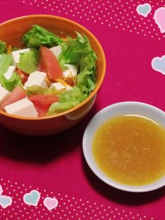 らっきょうの甘酢漬けでドレッシング☆-レシピのメイン写真