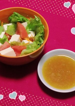 らっきょうの甘酢漬けでドレッシング☆-レシピのメイン写真
