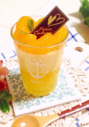 簡単＊自然に2層になるオレンジババロア♡-レシピのメイン写真