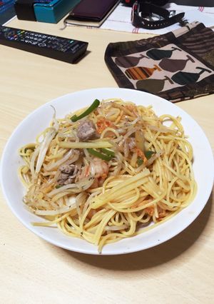 野菜炒めパスタ-レシピのメイン写真