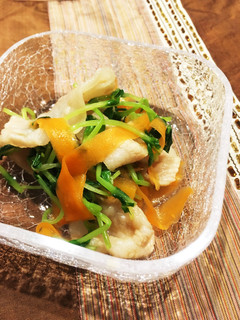 豆苗と豚バラのさっぱり和え-レシピのメイン写真