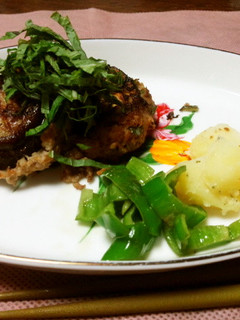 夏野菜ハンバーグ♪-レシピのメイン写真