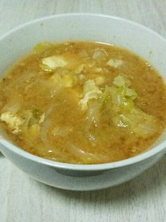 キャベツたっぷり中華味噌スープ-レシピのメイン写真