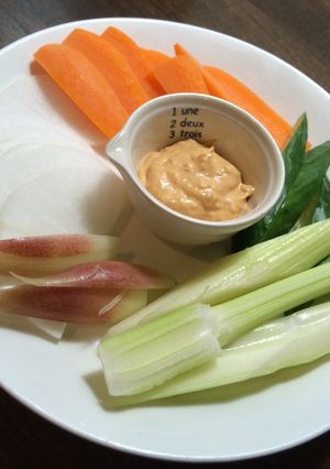 ピリ辛みそマヨで♪生野菜を美味しく！-レシピのメイン写真
