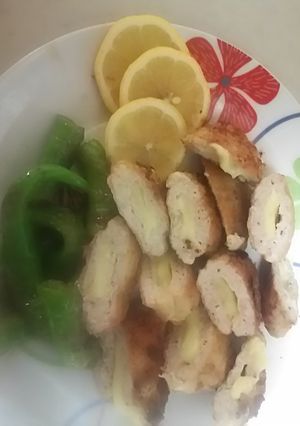 チーズinつくねレモンを搾って召し上がれ-レシピのメイン写真