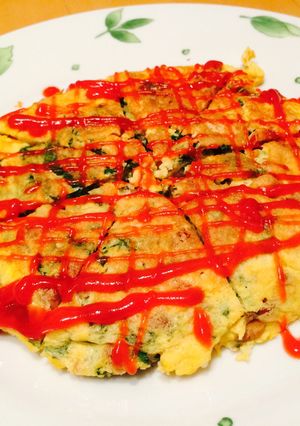 たっぷり大葉の納豆オムレツ-レシピのメイン写真