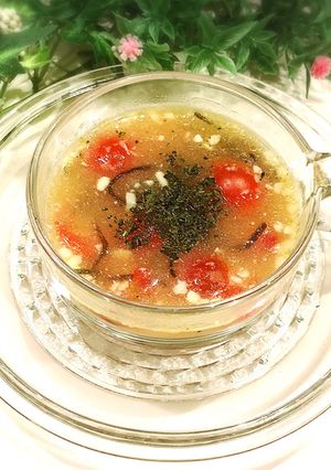 すぐできる♪ 塩昆布de洋風即席スープ-レシピのメイン写真