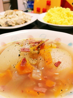 炊飯器で丸ごとオニオンスープ【手間込版】-レシピのメイン写真