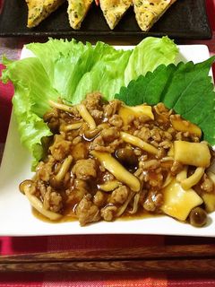 簡単&時短★きのこの肉そぼろあんかけ-レシピのメイン写真