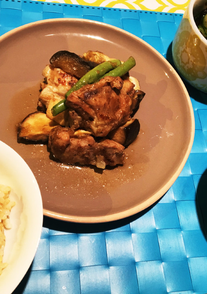 鶏肉と茄子の簡単煮-レシピのメイン写真