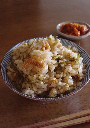 切り昆布と干し海老の炊き込みご飯-レシピのメイン写真