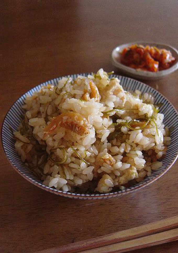 切り昆布と干し海老の炊き込みご飯-レシピのメイン写真