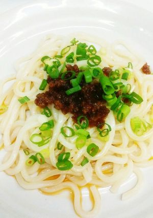 レンジで簡単　辛味噌冷やしうどん-レシピのメイン写真