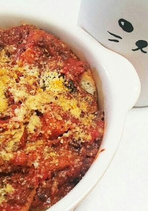 大学生のぱぱっとトマトグラタン-レシピのメイン写真
