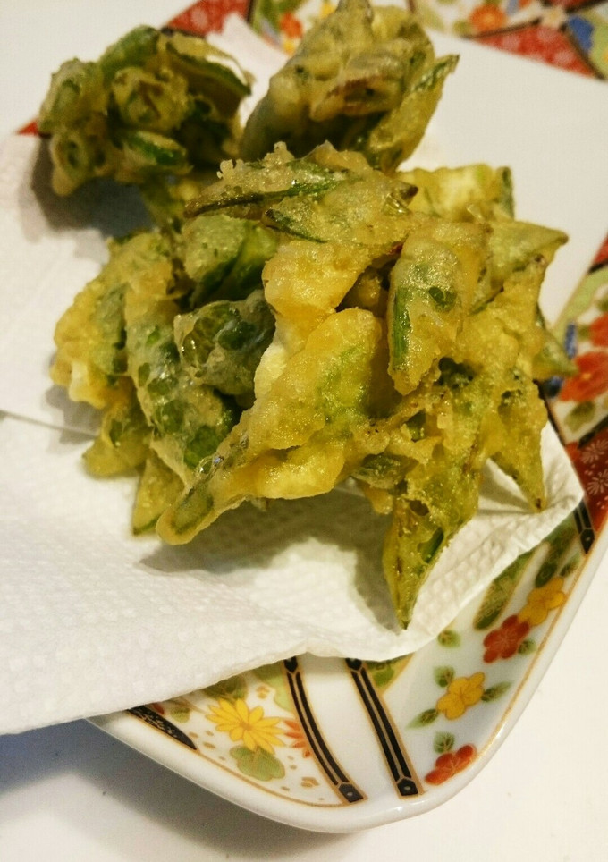 絹さやのかき揚げ-レシピのメイン写真