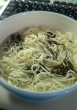 超かんたん！もずくにゅうめん-レシピのメイン写真