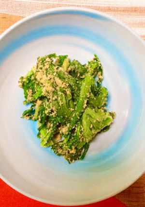 炒め春菊のごま和え-レシピのメイン写真