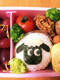 簡単☆ひつじのショーンのおにぎり弁当-レシピのメイン写真