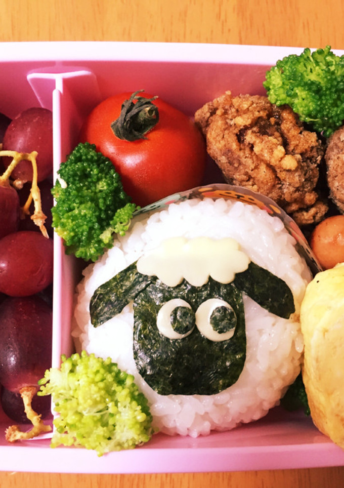 簡単☆ひつじのショーンのおにぎり弁当-レシピのメイン写真