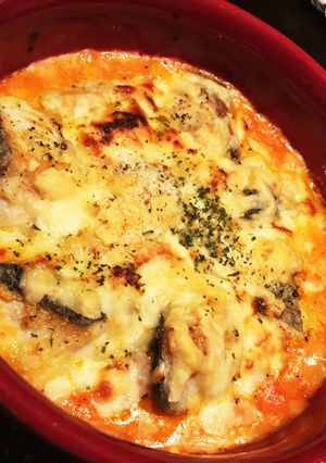 鰆第2弾。鰆のトマトクリームソース焼き♪-レシピのメイン写真