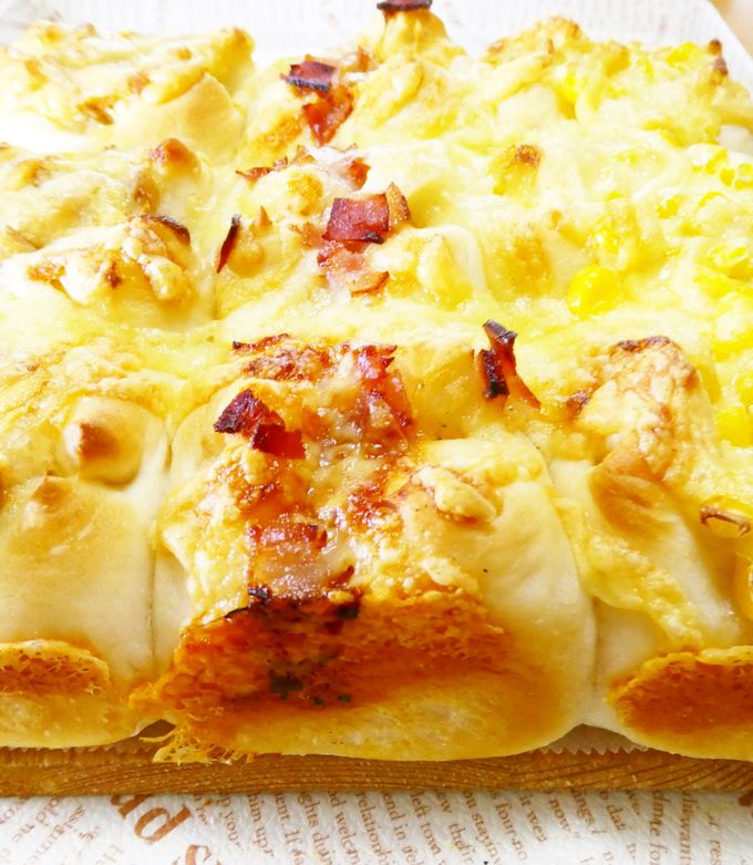 夏休みランチ！3つの味のピザ☆ちぎりパン by ほっこり～の