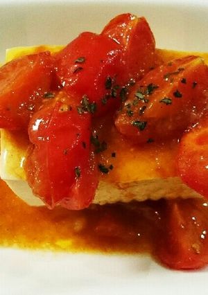 簡単♥冷奴トマトソースがけ-レシピのメイン写真