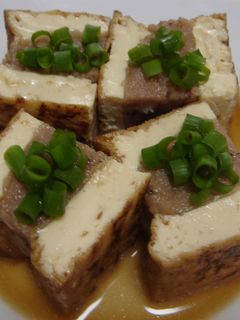 生揚げの肉詰めステーキ♪-レシピのメイン写真