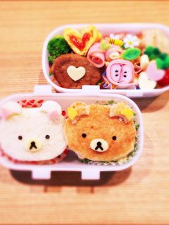 キャラ弁簡単リラックマサンドイッチお弁当-レシピのメイン写真