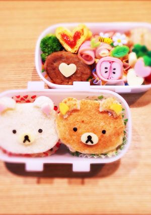 キャラ弁簡単リラックマサンドイッチお弁当-レシピのメイン写真