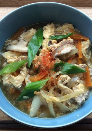 卵とじ煮込みうどん〜茅乃舎だしで♪-レシピのメイン写真